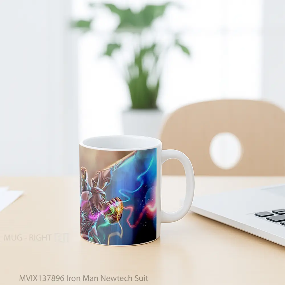 Mug Iron Man Newtech Suit Gelas Superhero - All-side / Desain