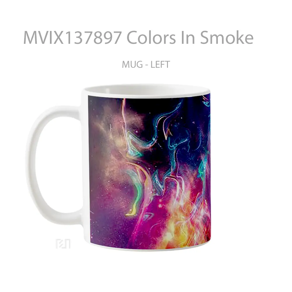 Mug Colors In Smoke Gelas Keramik Unik - All-side / Desain