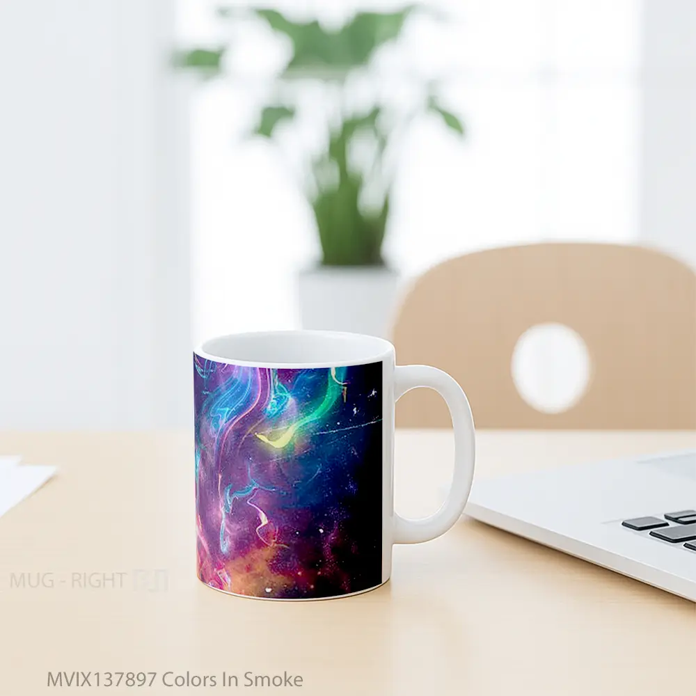 Mug Colors In Smoke Gelas Keramik Unik - All-side / Desain