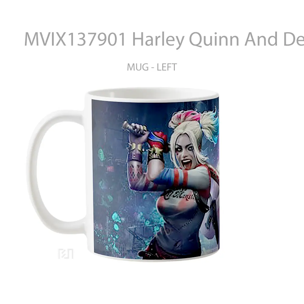 Mug Harley Quinn And Deadshot Injustice 2 Gelas Keramik Unik - All-side / Desain