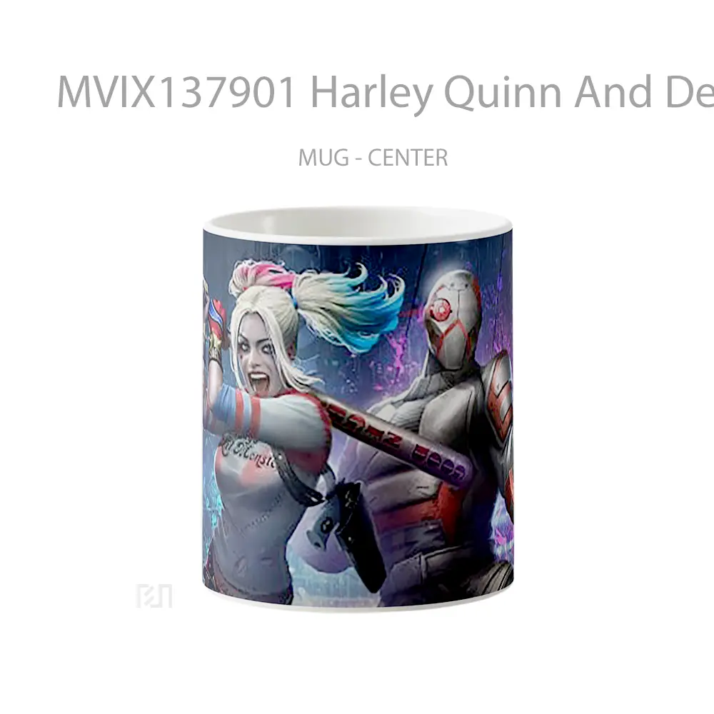 Mug Harley Quinn And Deadshot Injustice 2 Gelas Keramik Unik