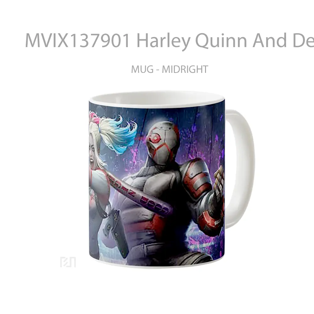 Mug Harley Quinn And Deadshot Injustice 2 Gelas Keramik Unik - All-side / Desain