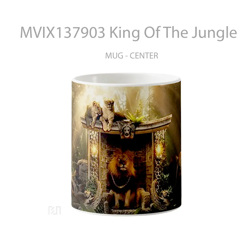 Mug King Of The Jungle Gelas Keramik Unik