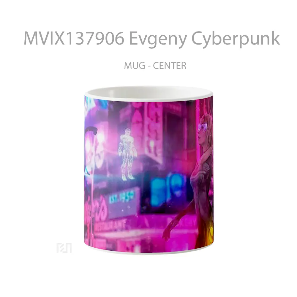 Mug Evgeny Cyberpunk Cangkir Gamer