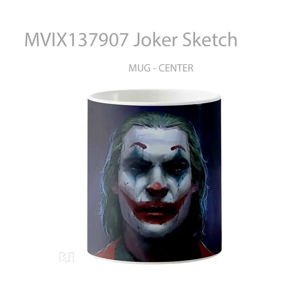 Mug Joker Sketch Gelas Superhero
