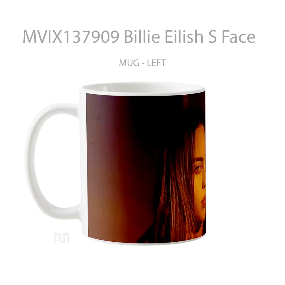 Mug Billie Eilish S Face Gelas Selebriti - All-side / Desain