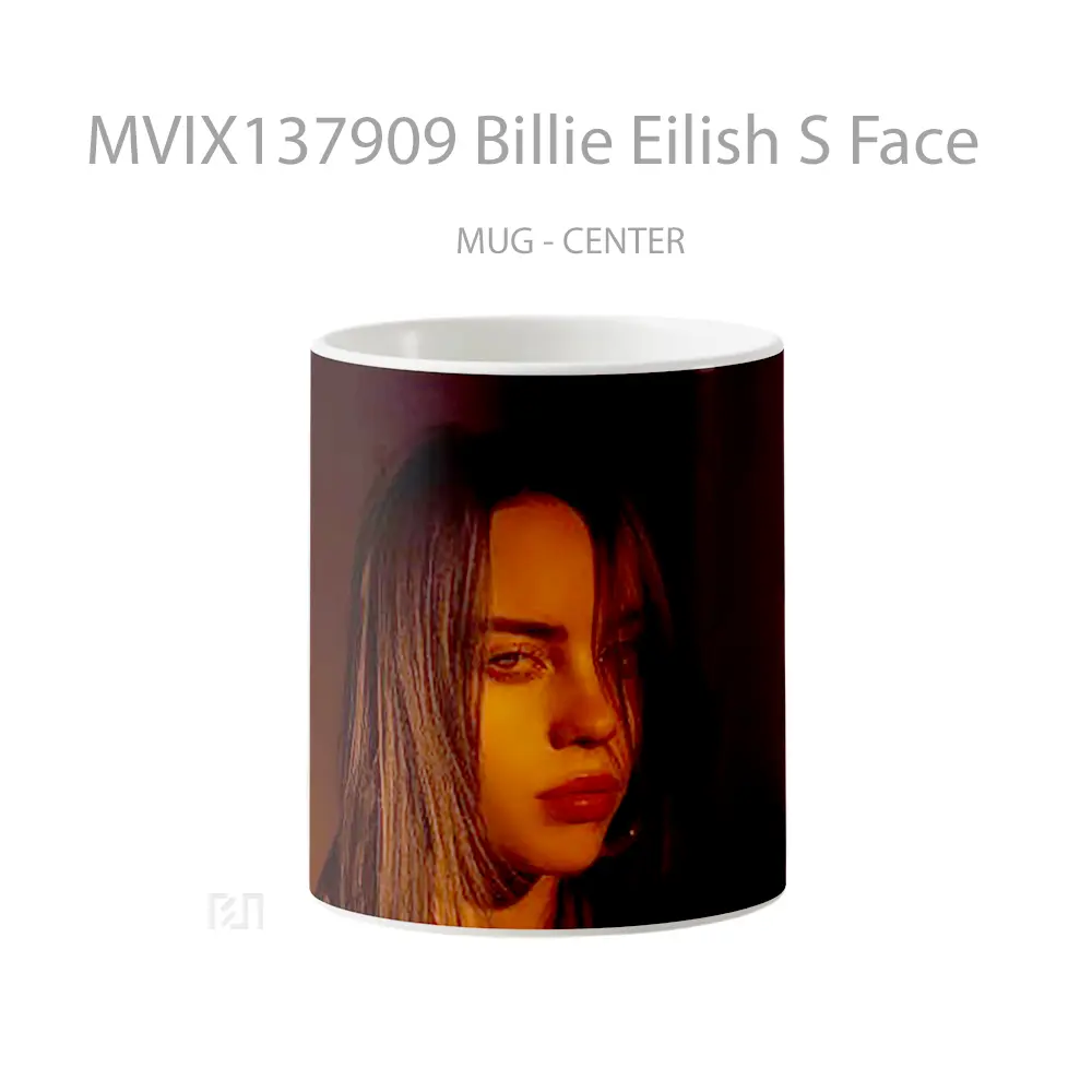 Mug Billie Eilish S Face Gelas Selebriti