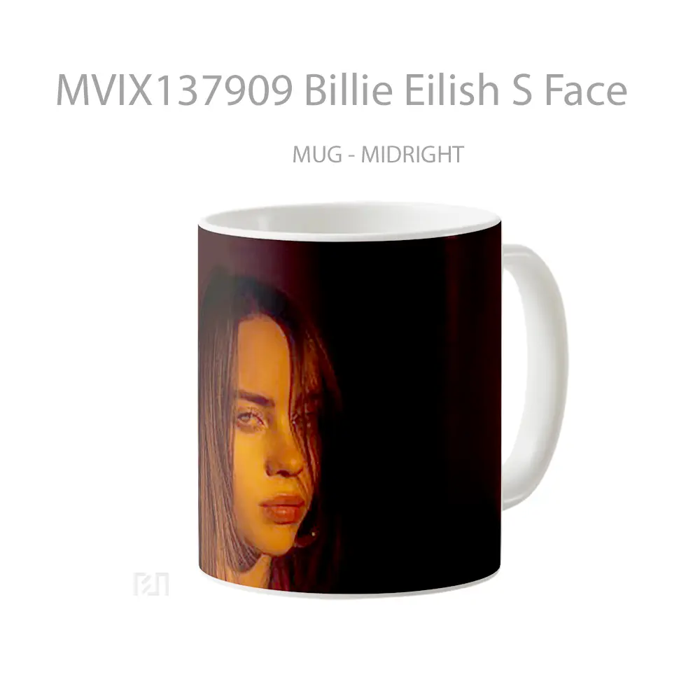 Mug Billie Eilish S Face Gelas Selebriti - All-side / Desain