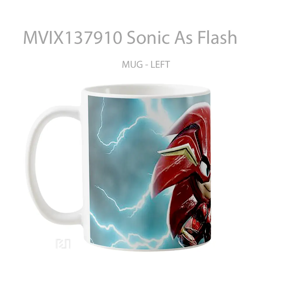 Mug Sonic As Flash Gelas Superhero - All-side / Desain