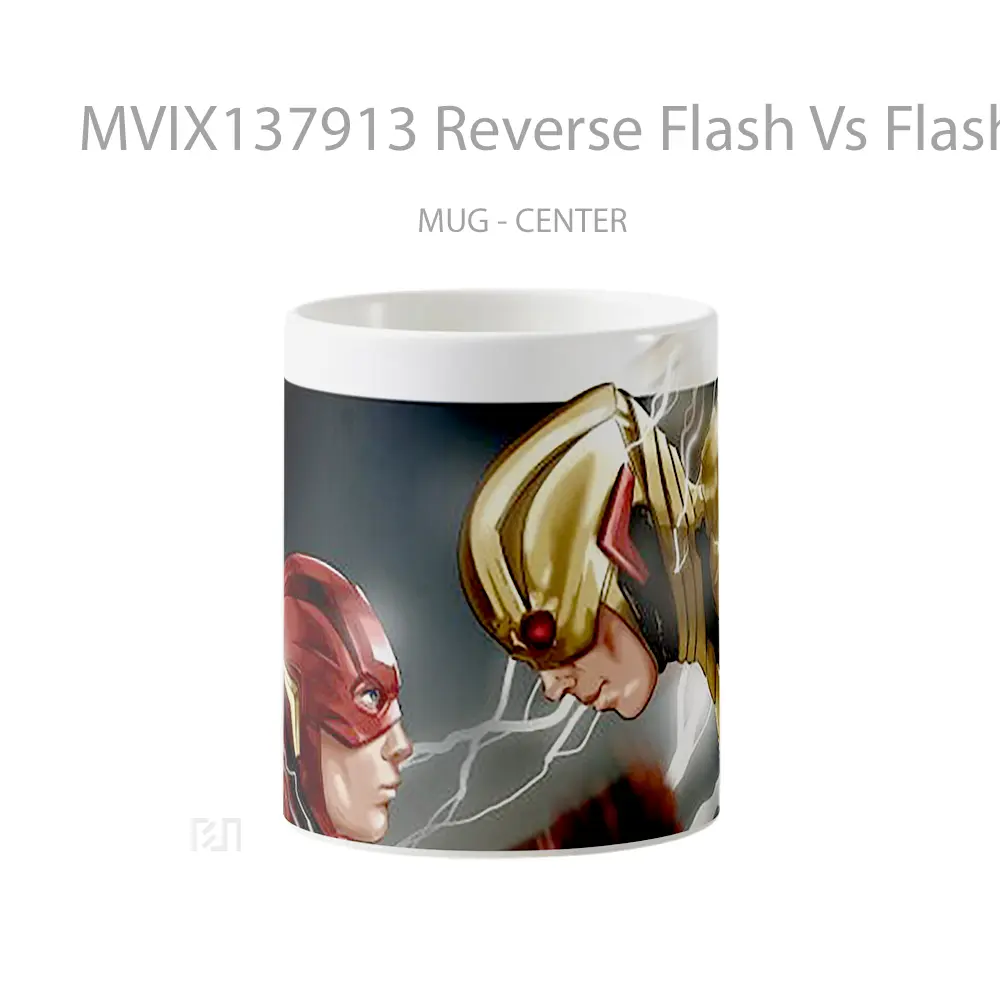 Mug Reverse Flash Vs Flash Gelas Superhero