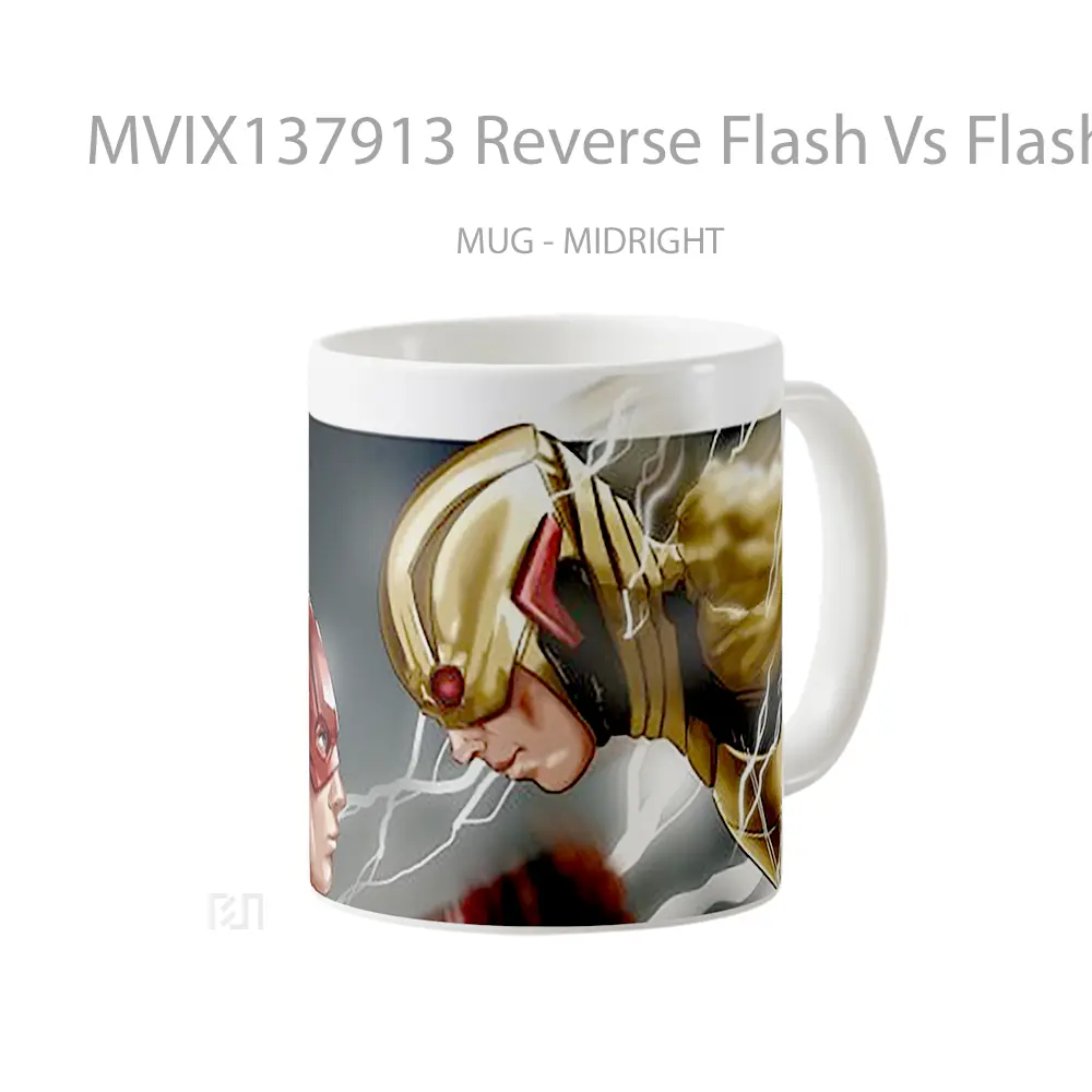 Mug Reverse Flash Vs Flash Gelas Superhero - All-side / Desain