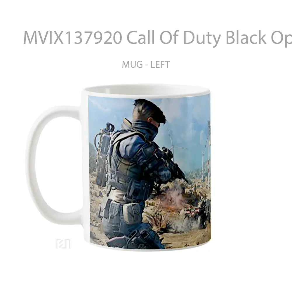 Mug Call Of Duty Black Ops 4 Blackout Cangkir Gamer - All-side / Desain