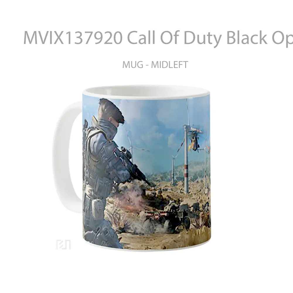 Mug Call Of Duty Black Ops 4 Blackout Cangkir Gamer - All-side / Desain