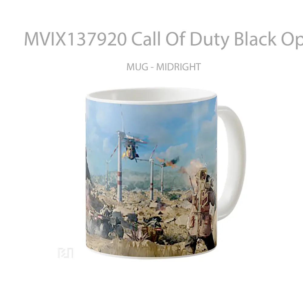 Mug Call Of Duty Black Ops 4 Blackout Cangkir Gamer - All-side / Desain