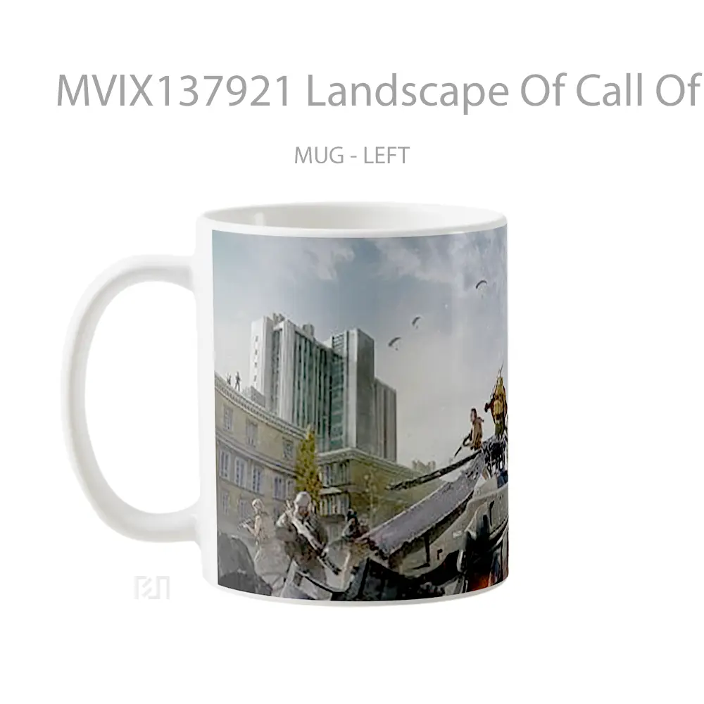 Mug Landscape Of Call Of Duty Warzone Cangkir Gamer - All-side / Desain