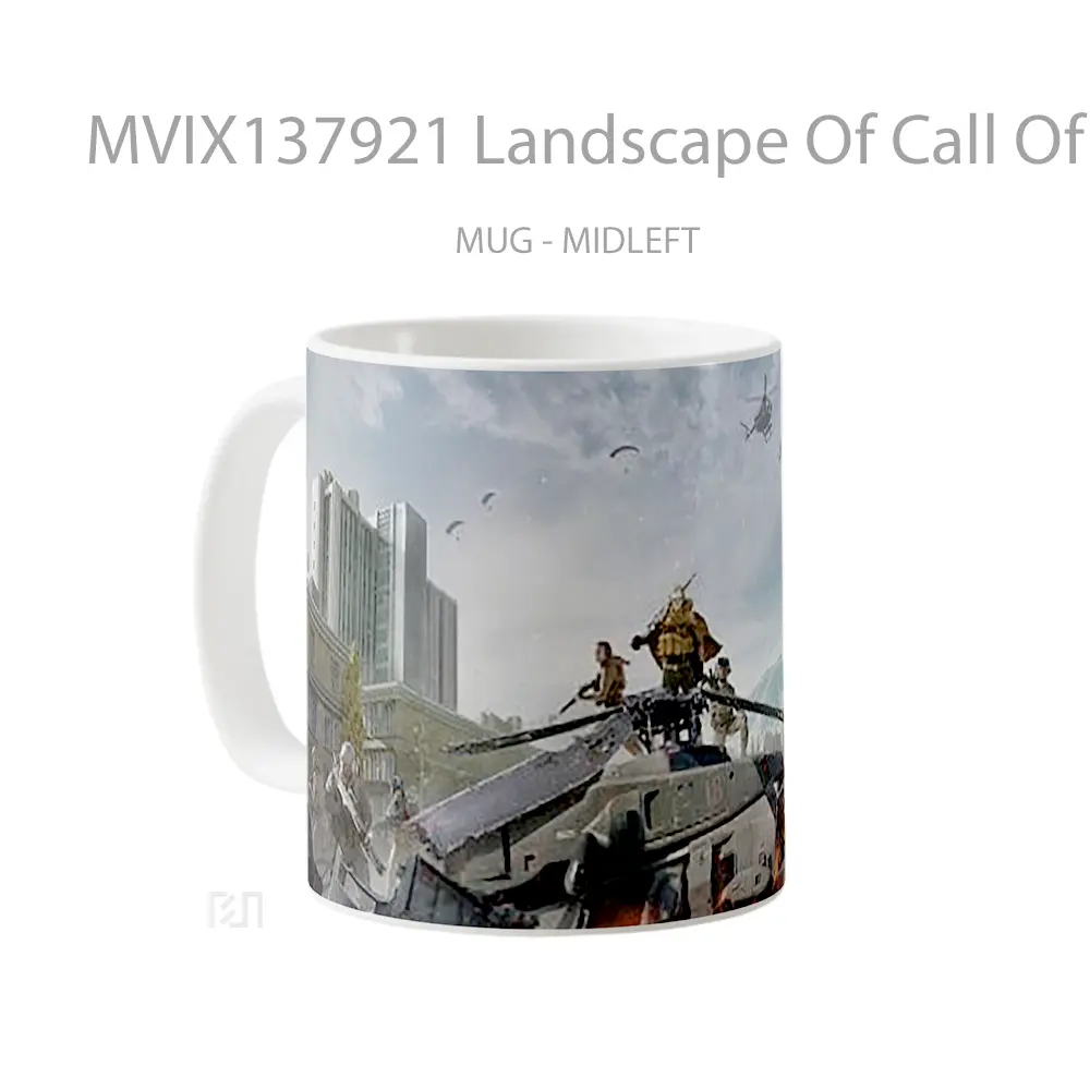 Mug Landscape Of Call Of Duty Warzone Cangkir Gamer - All-side / Desain