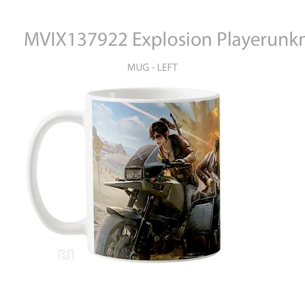 Mug Explosion Playerunknown S Battleground Gelas Keramik Unik - All-side / Desain