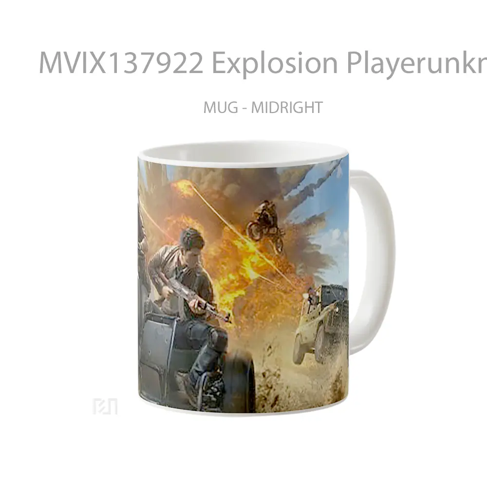 Mug Explosion Playerunknown S Battleground Gelas Keramik Unik - All-side / Desain