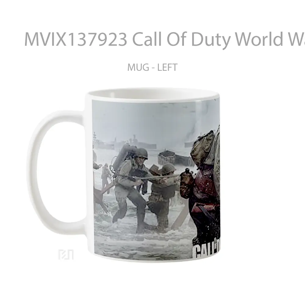 Mug Call Of Duty World War 2 Cangkir Gamer - All-side / Desain