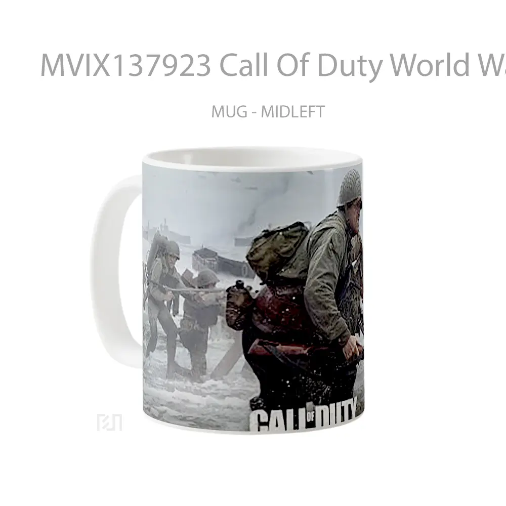 Mug Call Of Duty World War 2 Cangkir Gamer - All-side / Desain