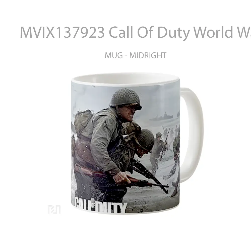 Mug Call Of Duty World War 2 Cangkir Gamer - All-side / Desain