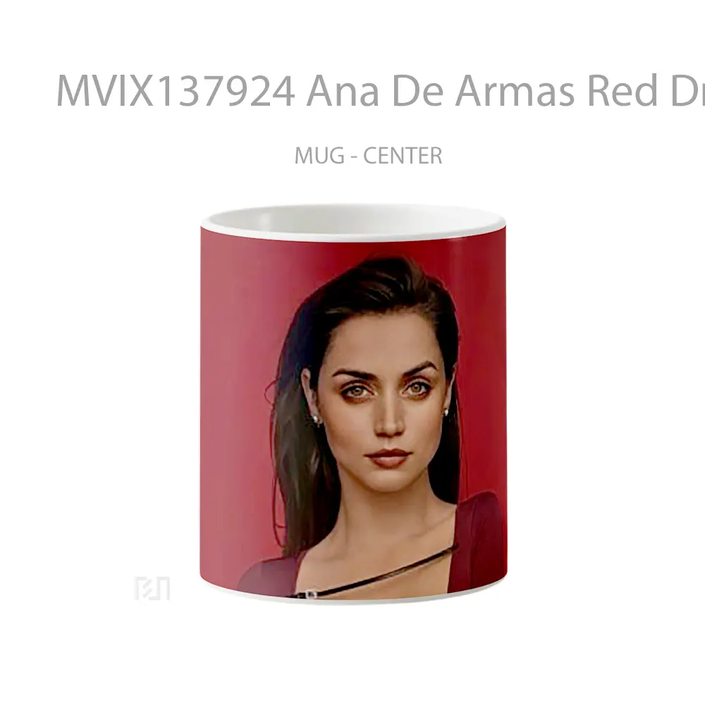 Mug Ana De Armas Red Dress V2 Gelas Keramik Unik