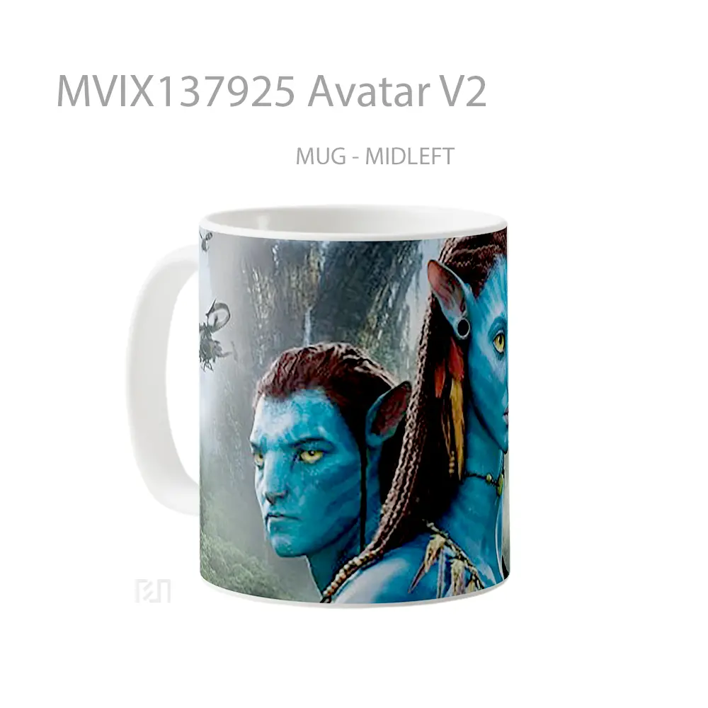 Mug Avatar V2 Gelas Film - All-side / Desain