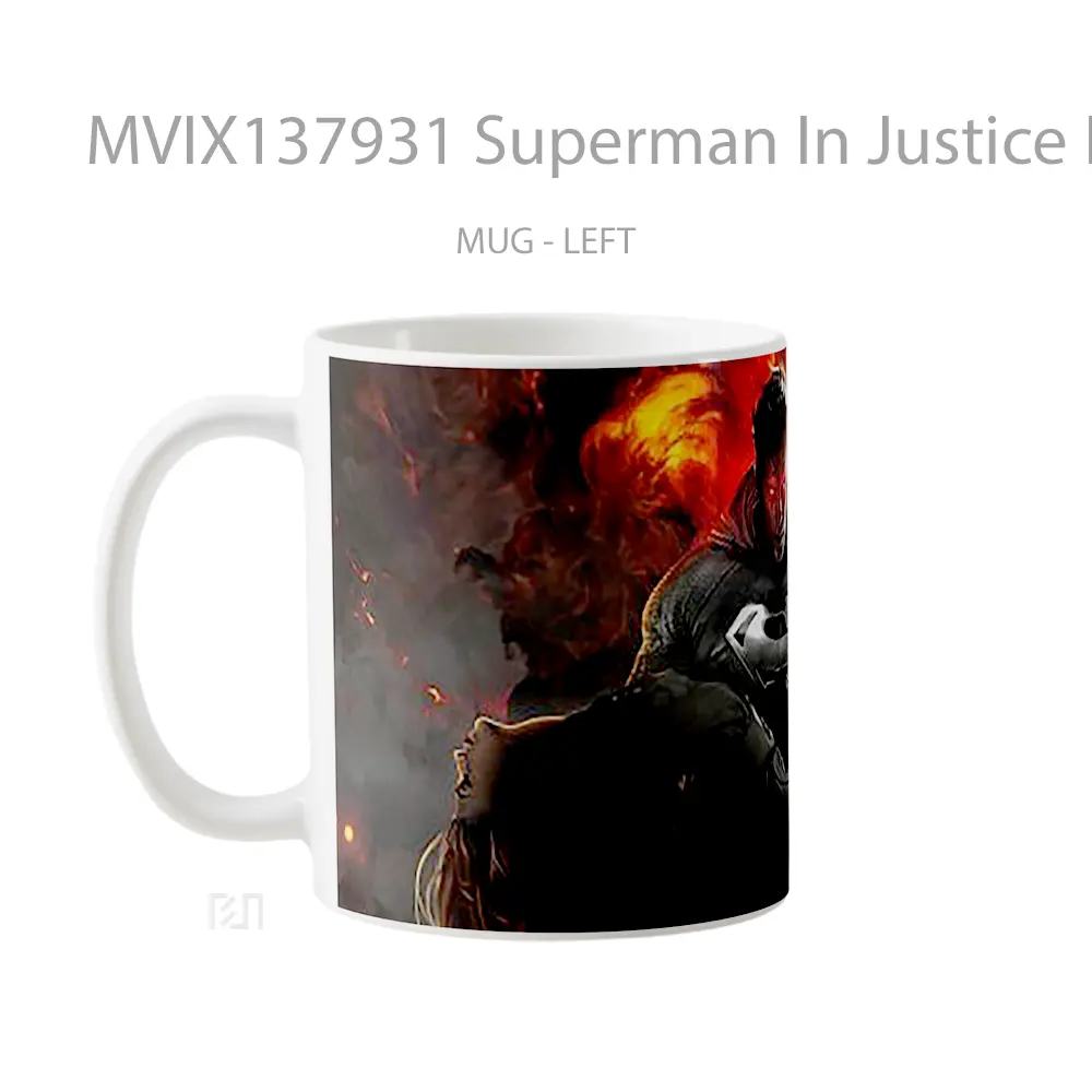 Mug Superman In Justice League Gelas Superhero - All-side / Desain