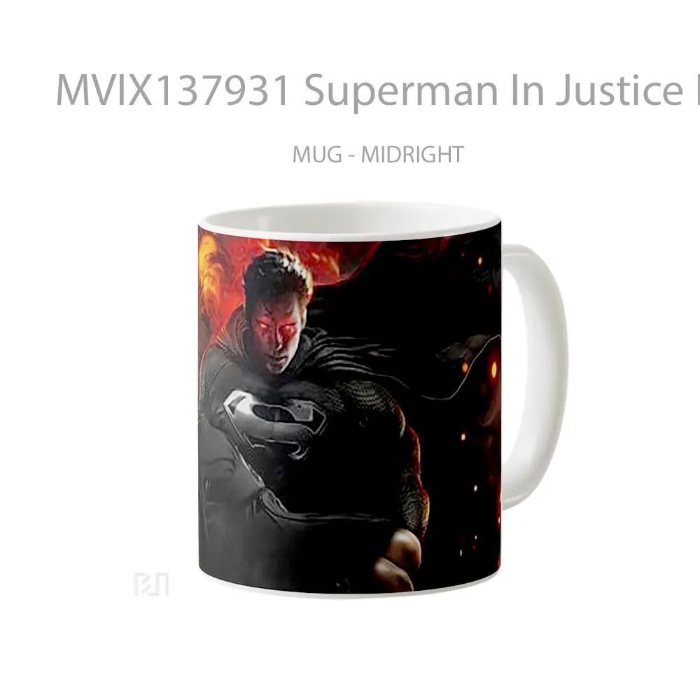 Mug Superman In Justice League Gelas Superhero - All-side / Desain