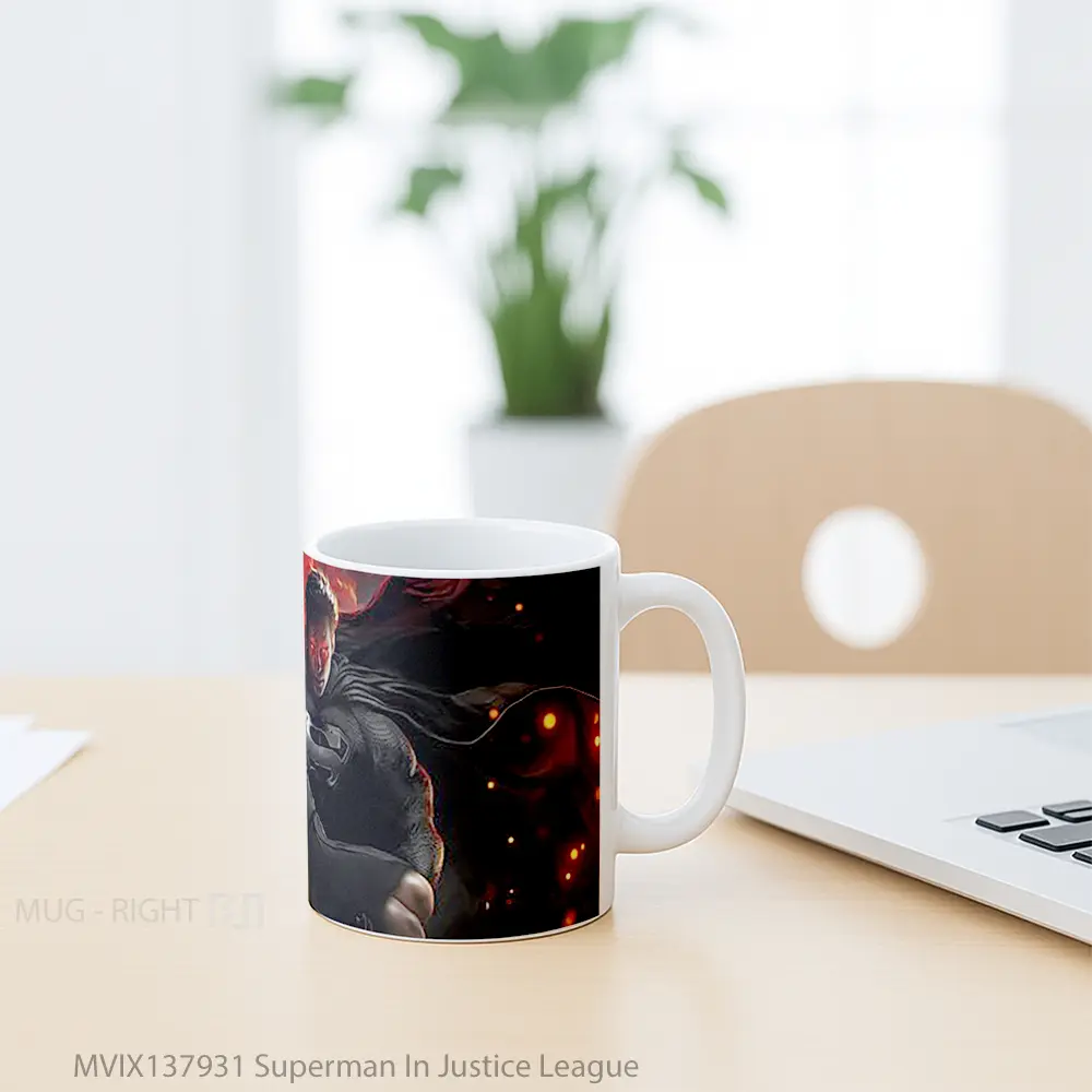 Mug Superman In Justice League Gelas Superhero - All-side / Desain