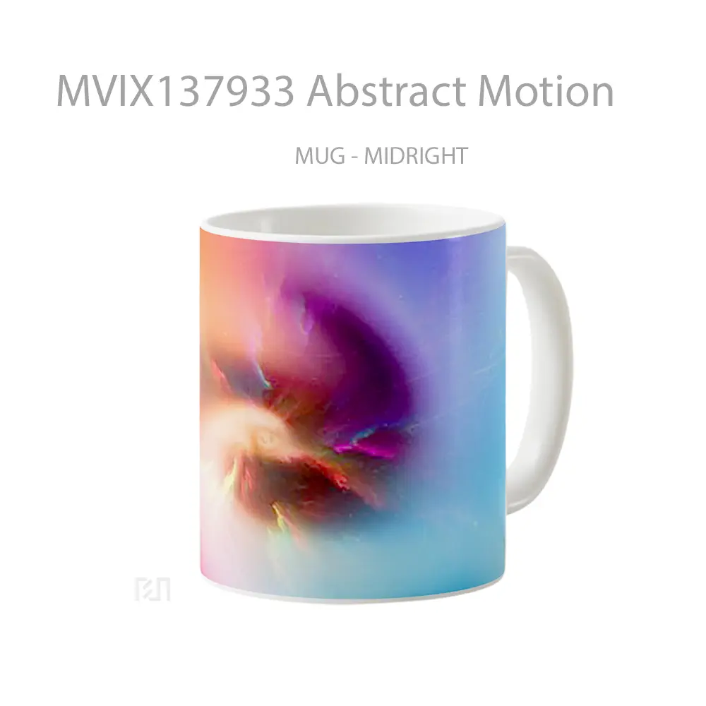 Mug Abstract Motion Gelas Seni Modern - All-side / Desain