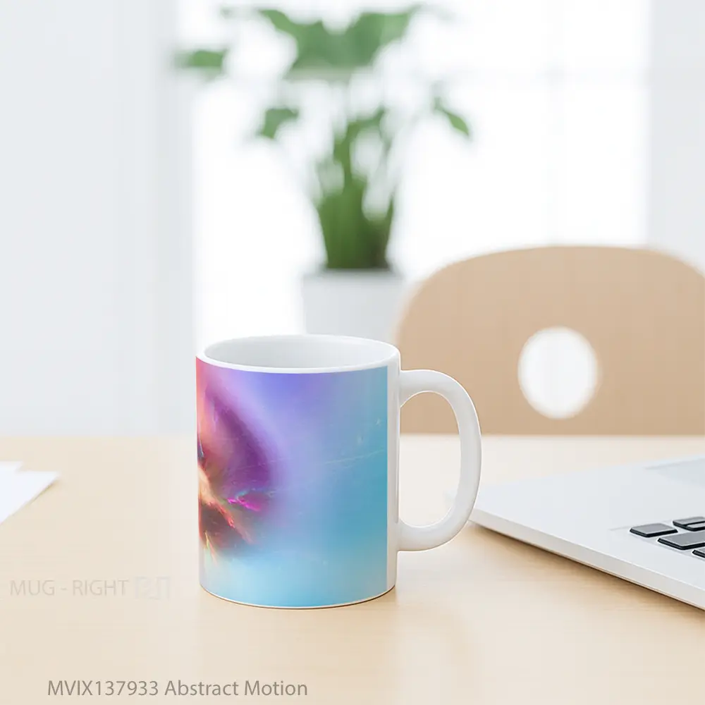 Mug Abstract Motion Gelas Seni Modern - All-side / Desain
