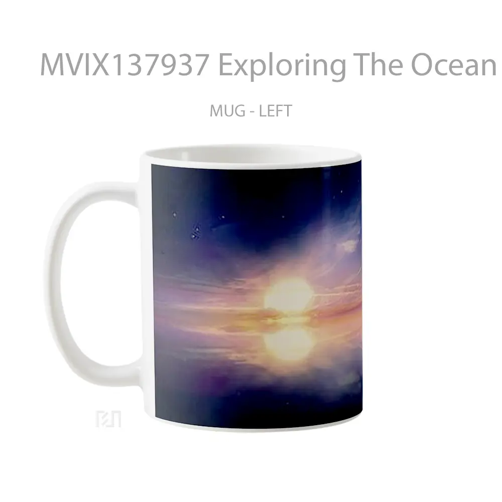 Mug Exploring The Ocean Gelas Pemandangan Alam - All-side / Desain