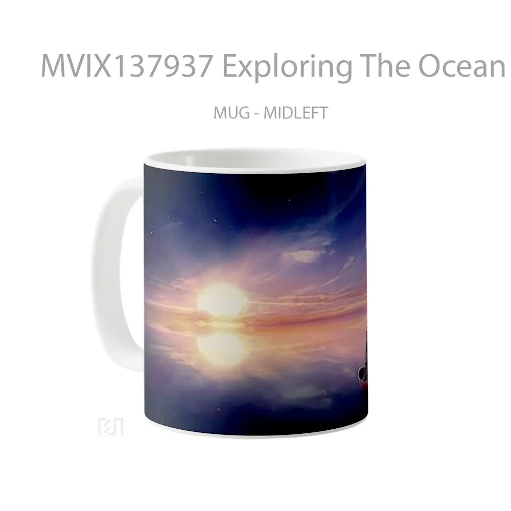 Mug Exploring The Ocean Gelas Pemandangan Alam - All-side / Desain