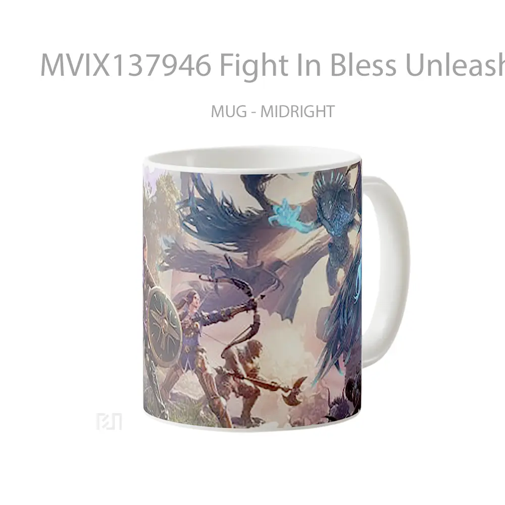 Mug Fight In Bless Unleashed Gelas Keramik Unik - All-side / Desain
