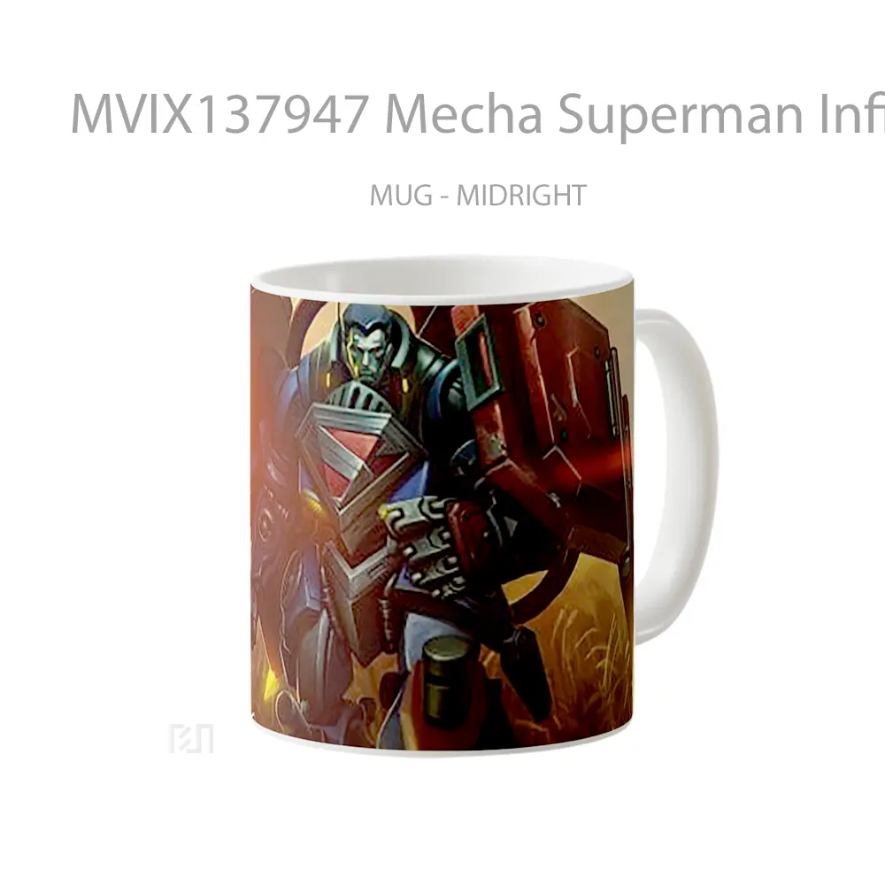 Mug Mecha Superman Infinite Crisis Gelas Superhero - All-side / Desain