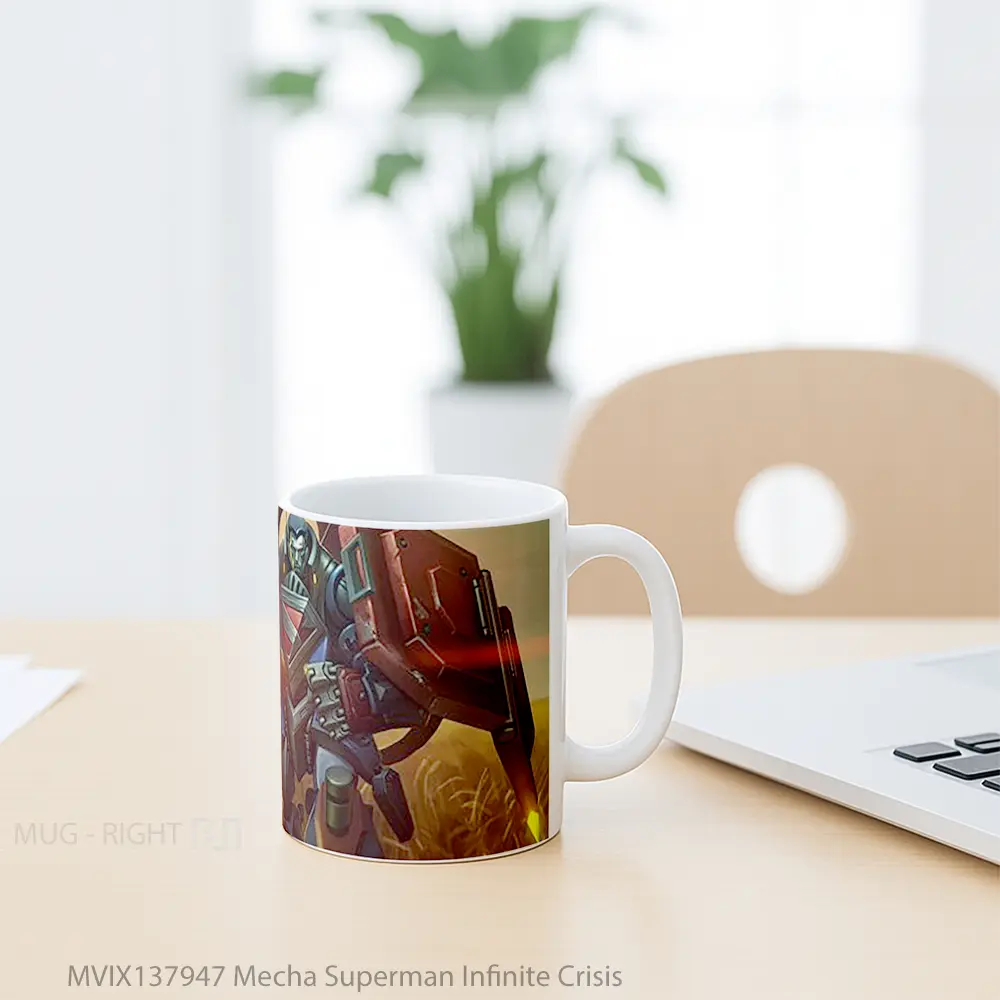 Mug Mecha Superman Infinite Crisis Gelas Superhero - All-side / Desain