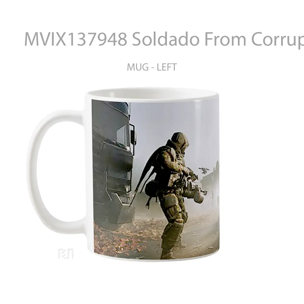 Mug Soldado From Corruption 2029 Gelas Keramik Unik - All-side / Desain