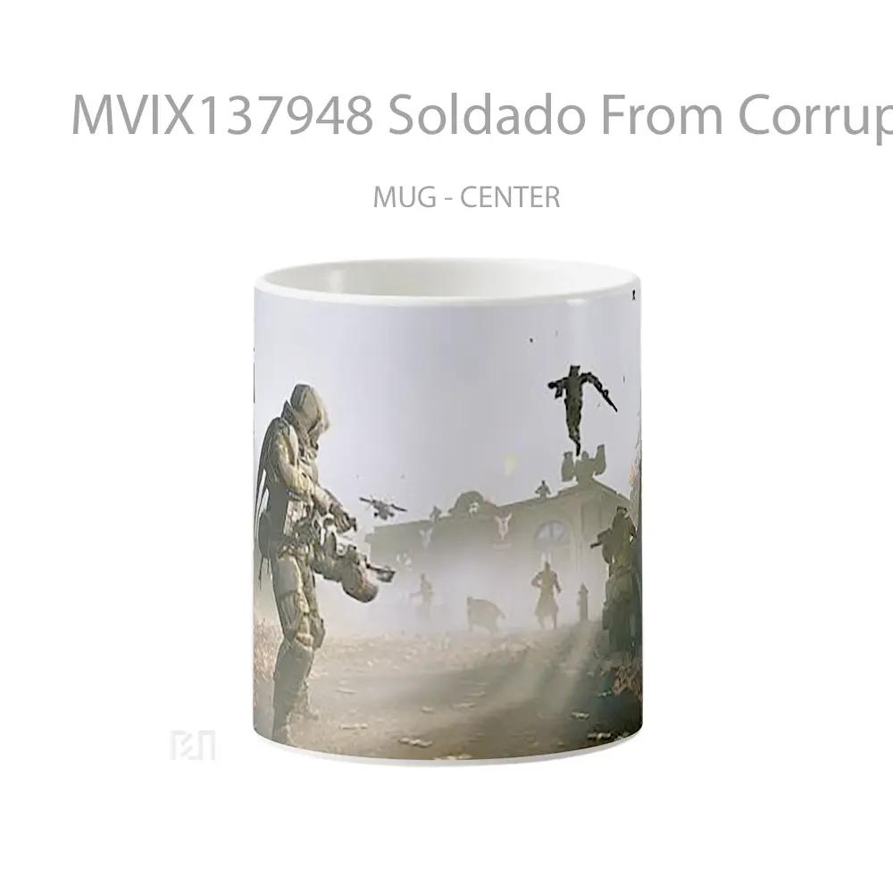 Mug Soldado From Corruption 2029 Gelas Keramik Unik