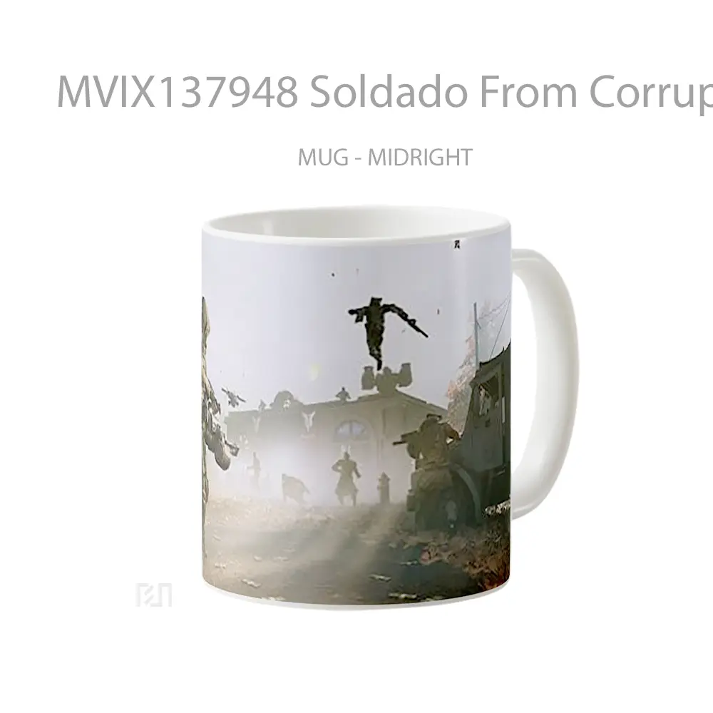 Mug Soldado From Corruption 2029 Gelas Keramik Unik - All-side / Desain