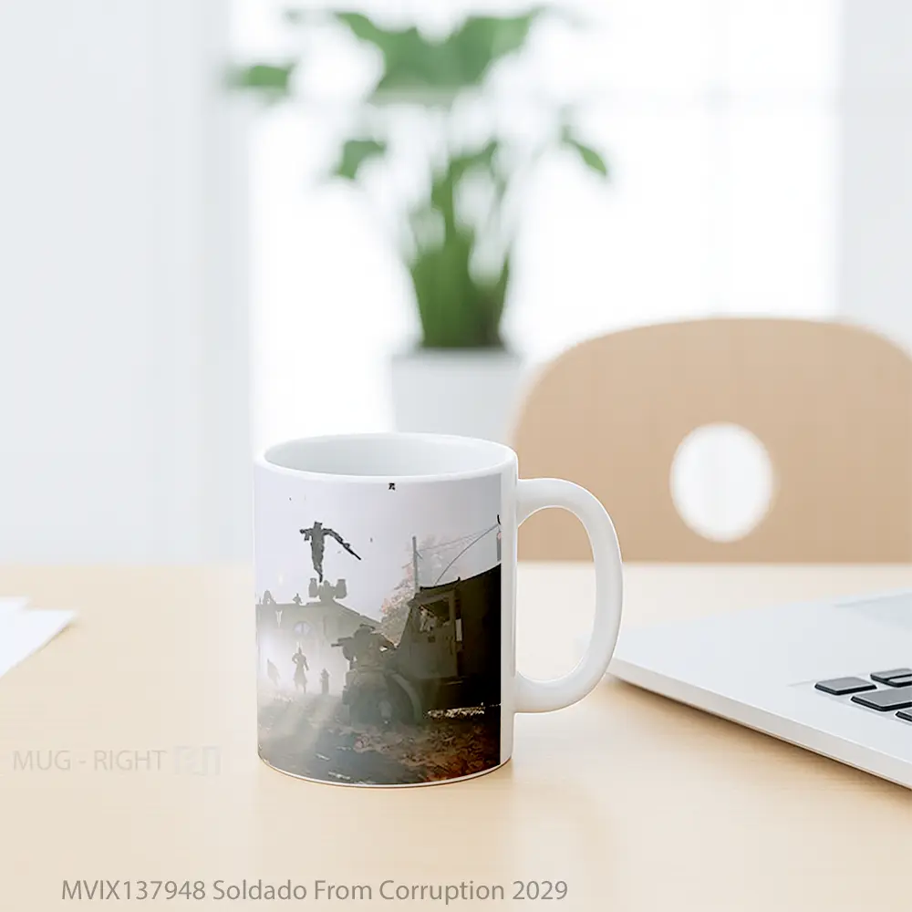 Mug Soldado From Corruption 2029 Gelas Keramik Unik - All-side / Desain