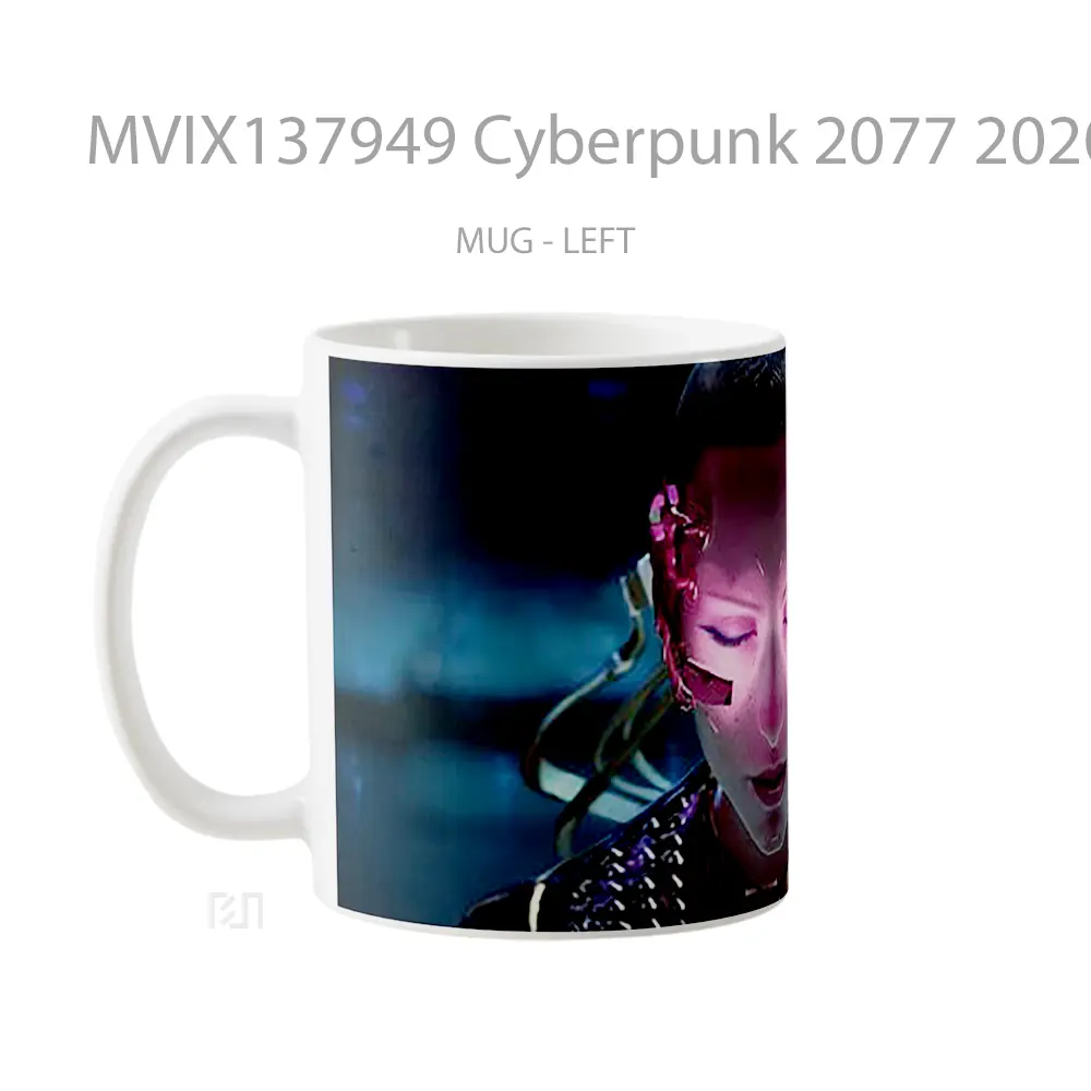 Mug Cyberpunk 2077 2020 Cangkir Gamer - All-side / Desain