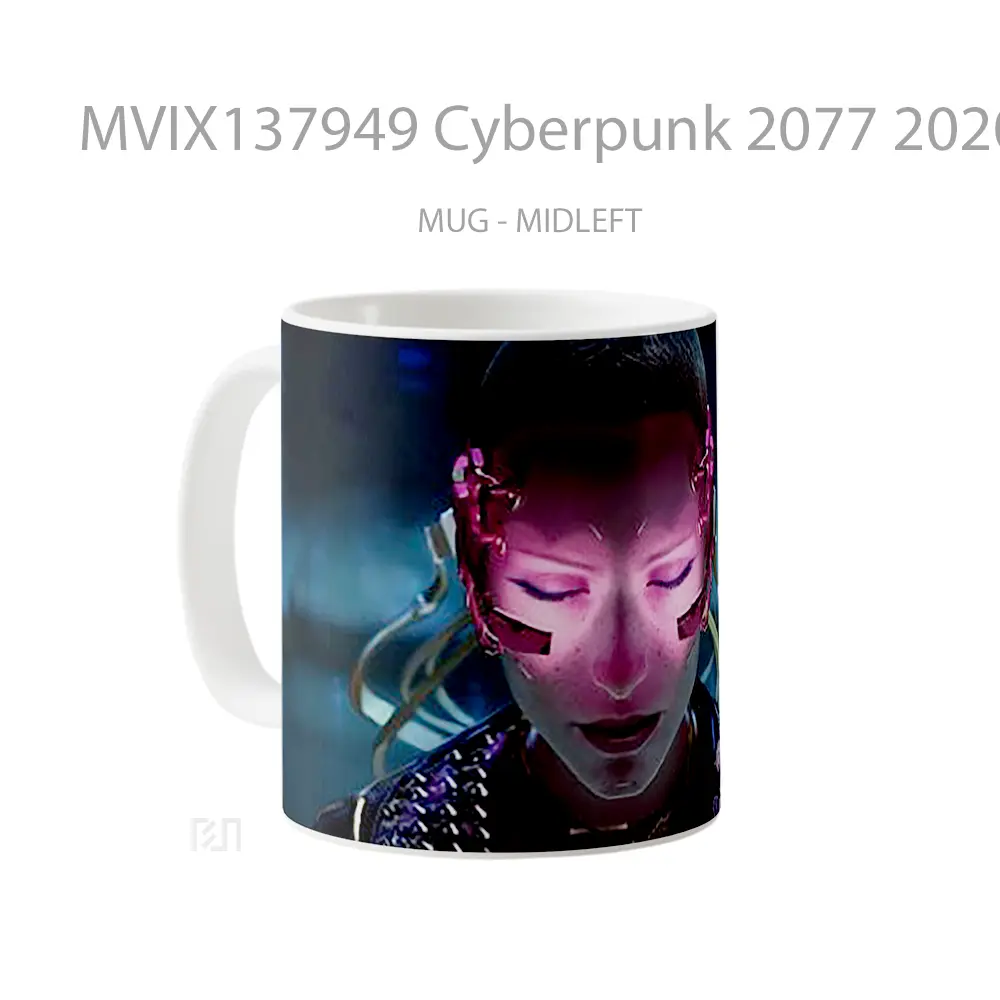 Mug Cyberpunk 2077 2020 Cangkir Gamer - All-side / Desain