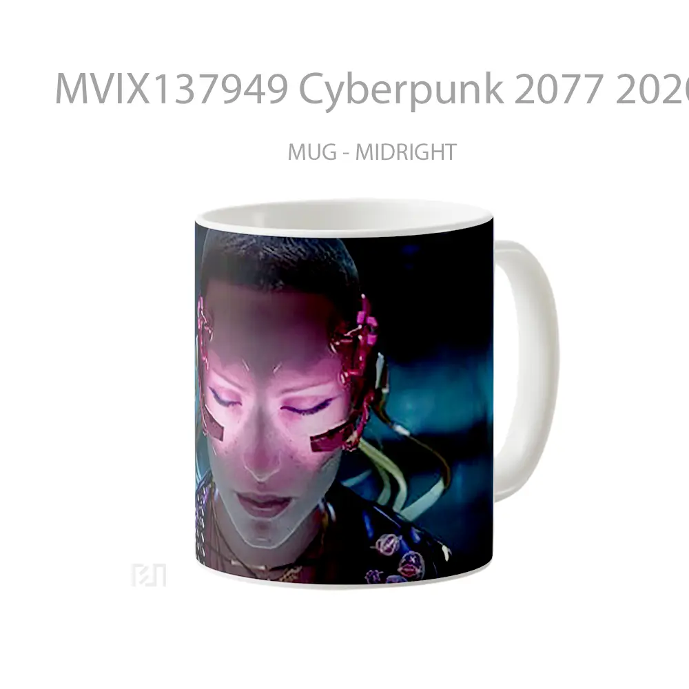Mug Cyberpunk 2077 2020 Cangkir Gamer - All-side / Desain