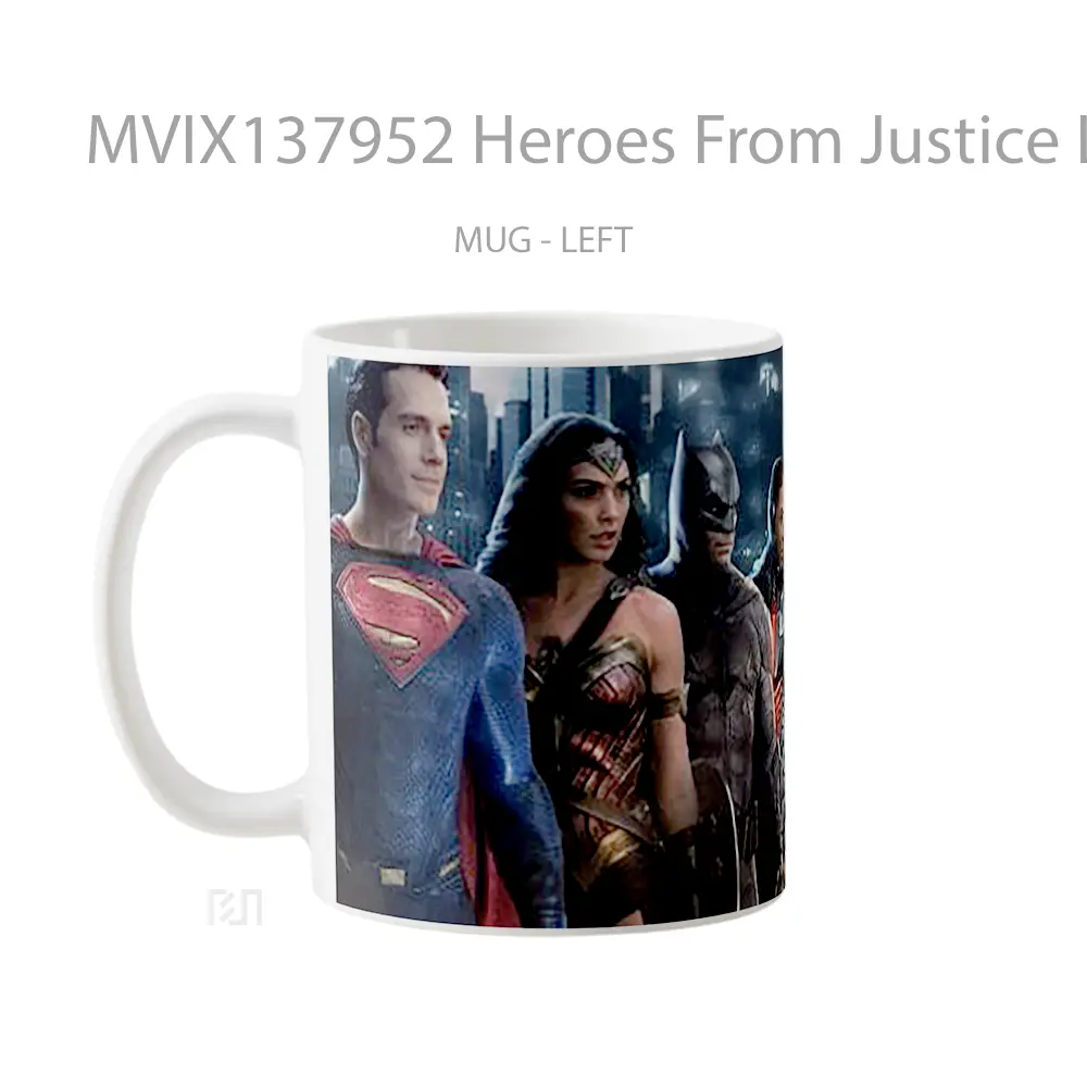 Mug Heroes From Justice League Gelas Superhero - All-side / Desain