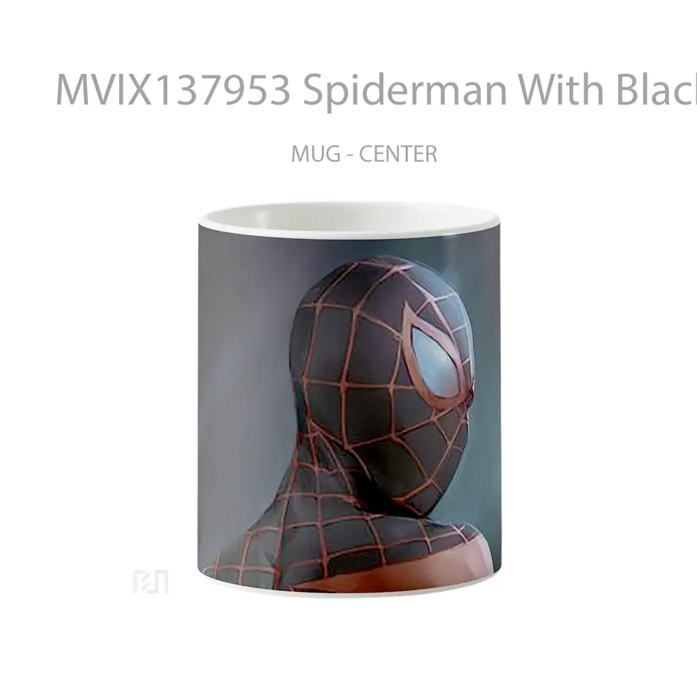 Mug Spiderman With Black Suit V1 Gelas Superhero