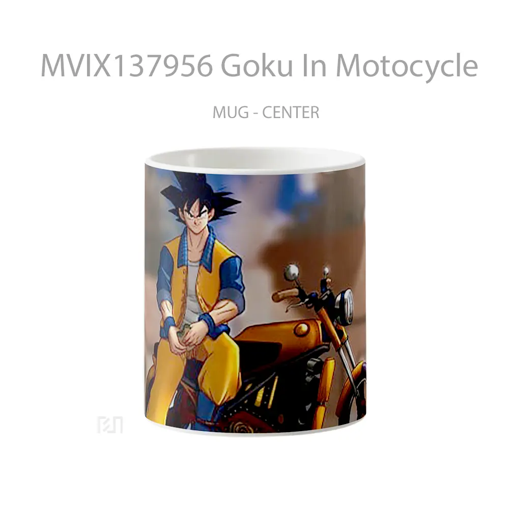 Mug Goku In Motocycle Cangkir Anime