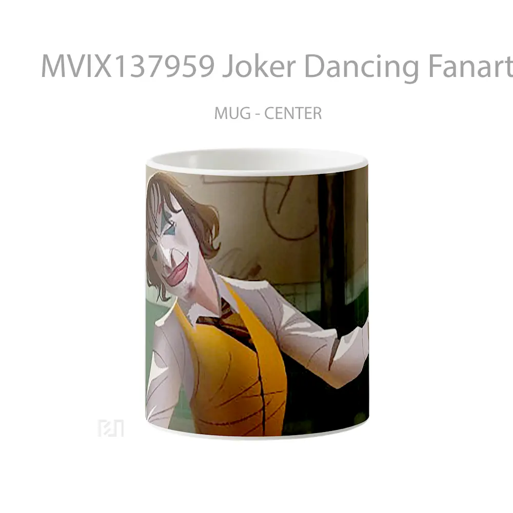 Mug Joker Dancing Fanart Gelas Superhero