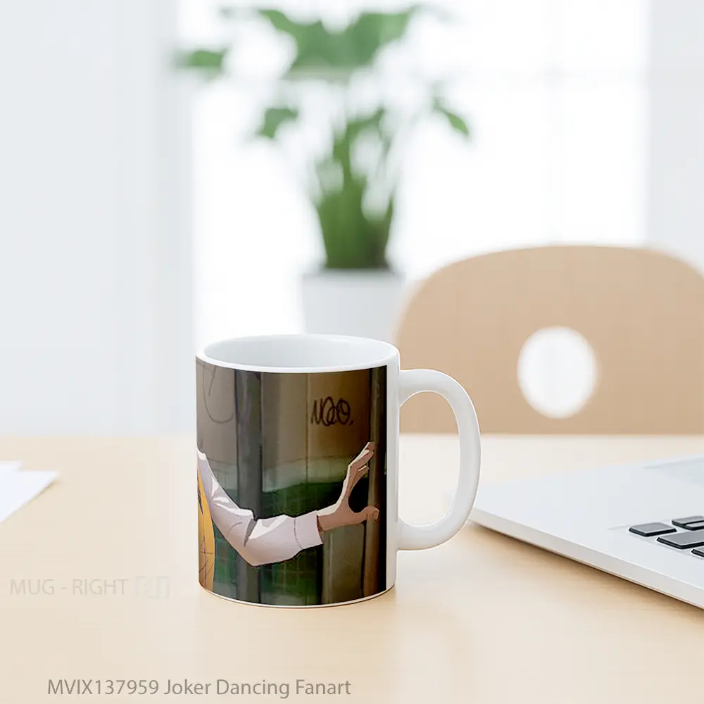 Mug Joker Dancing Fanart Gelas Superhero - All-side / Desain