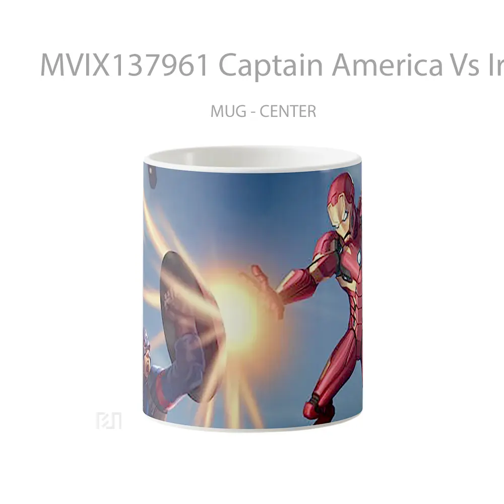 Mug Captain America Vs Iron Man V1 Gelas Superhero
